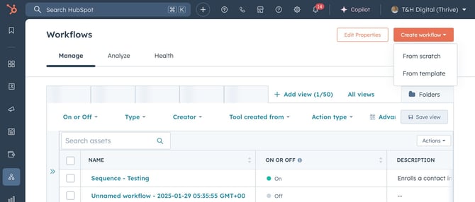Click Create workflow-1