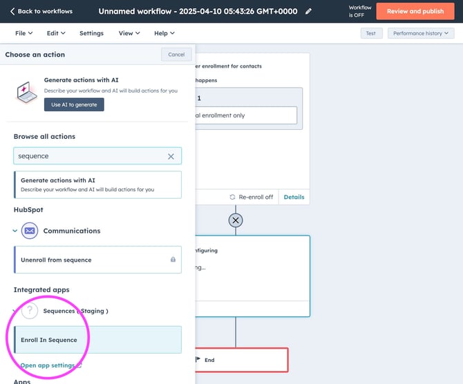 Click Enroll In Sequence-1