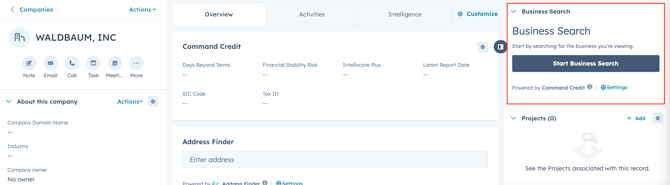 Start Business Search