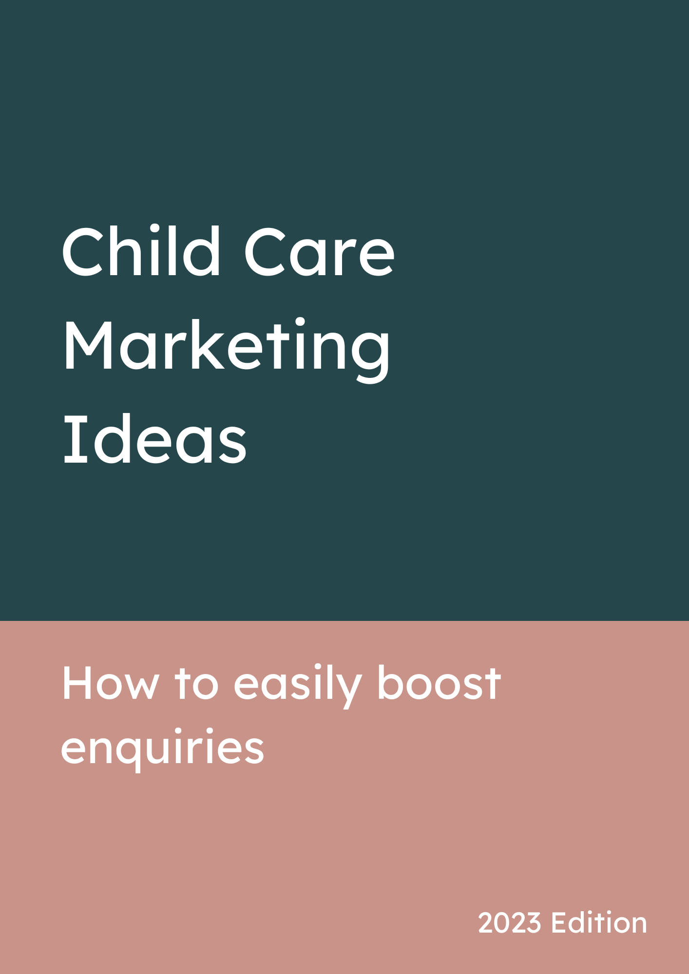 Child Care Marketing ideas